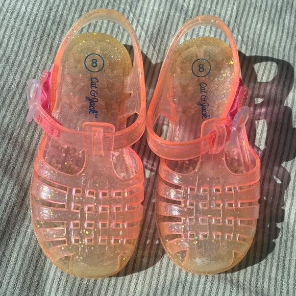 Cat & Jack Shoes Toddler Girls Sunny Jelly Sandals Pink With
